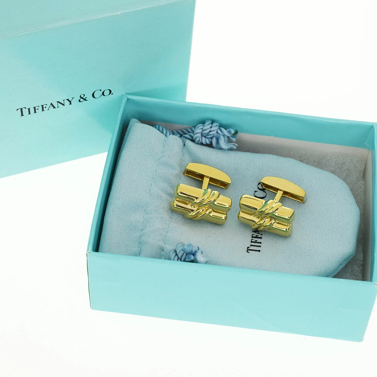 TIFFANY&Co. Gold cufflinks