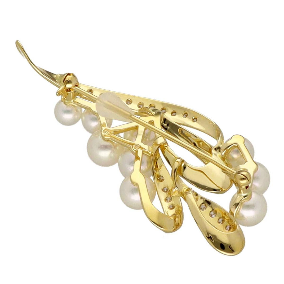 MIKIMOTO Pearl Diamonds brooch