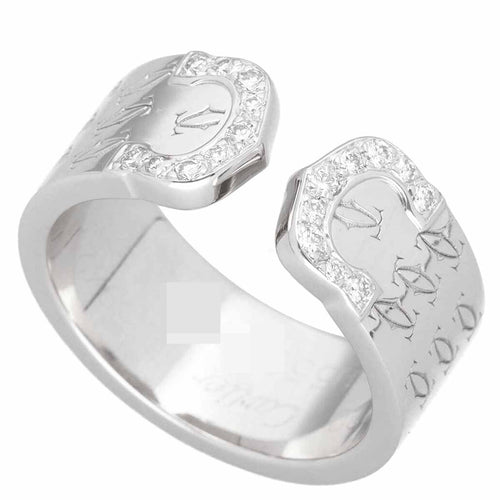 Cartier 2C Monogram Diamond Ring