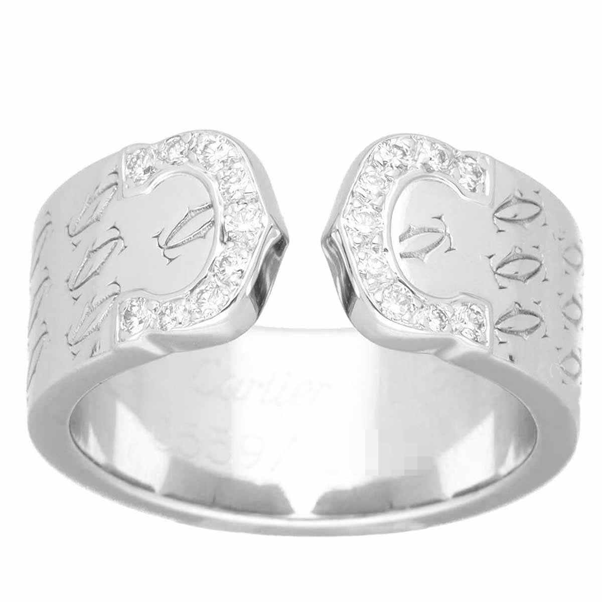 Cartier 2C Monogram Diamond Ring