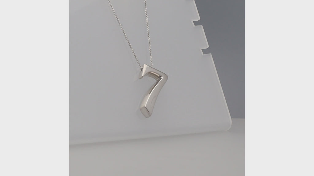 FRANCK MULLER Gold Talisman Number Pendant No.7 Necklace