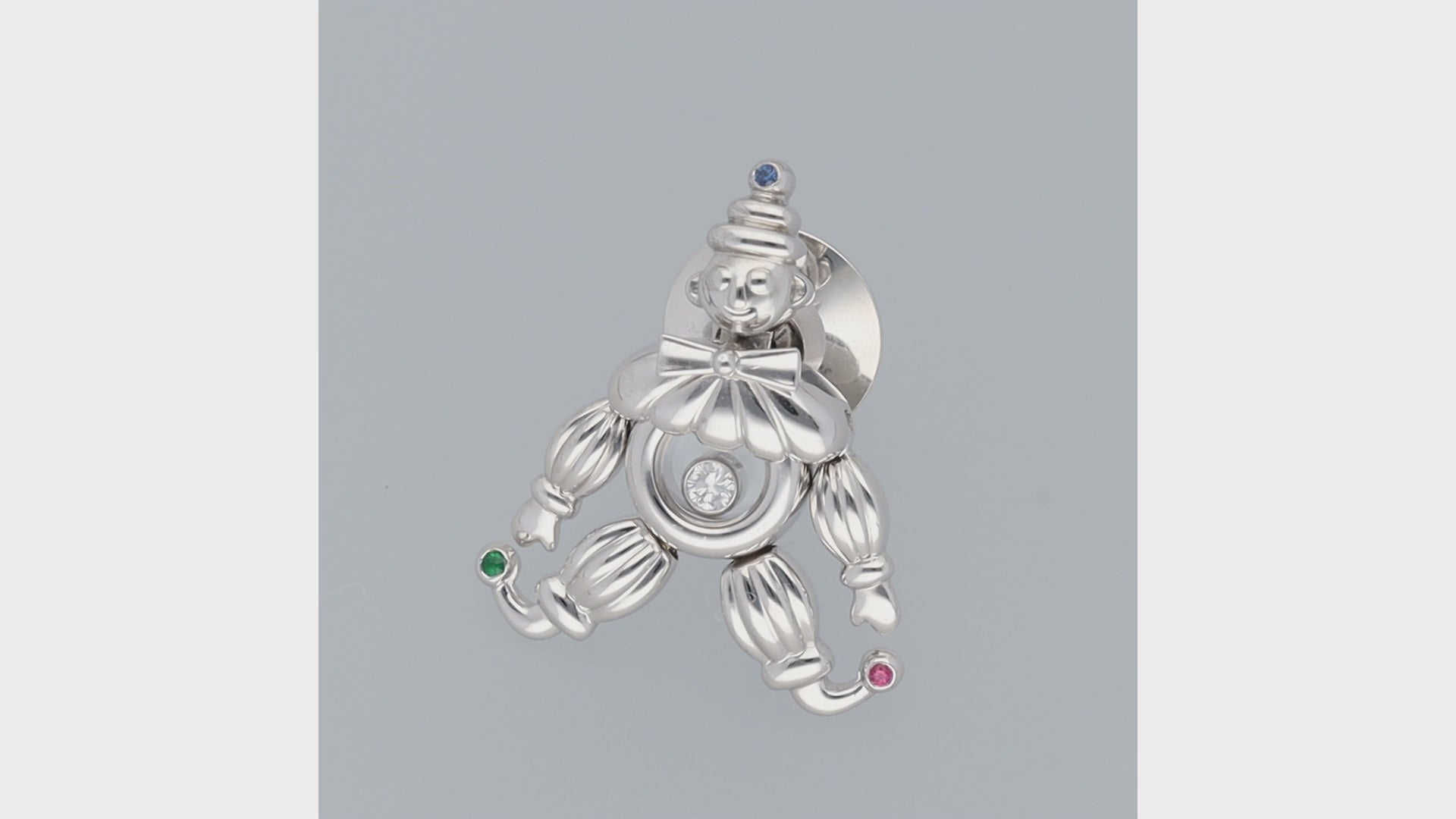 Chopard Happy diamond pin brooch clown