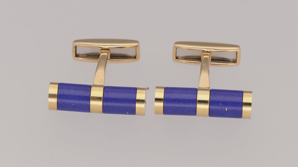 BVLGARI Lapis lazuli Gold Cuffs